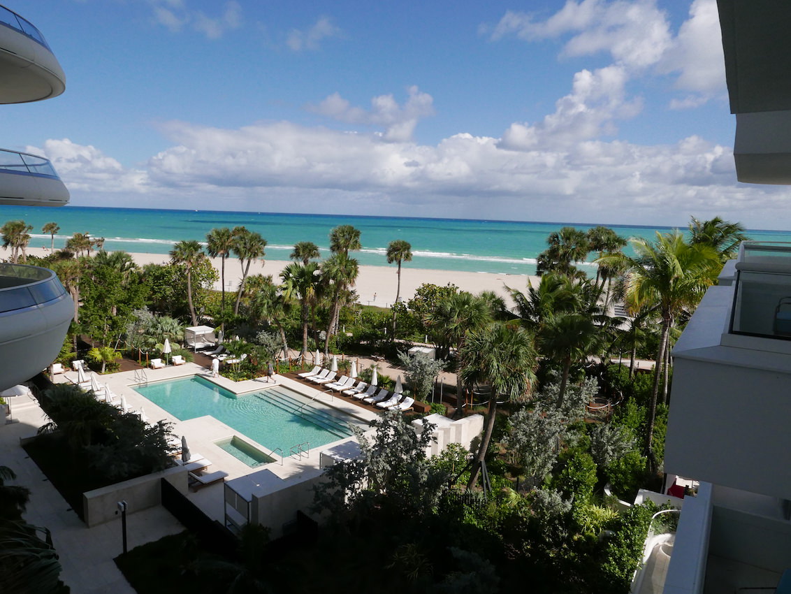 View from Faena Miami Beach hotel