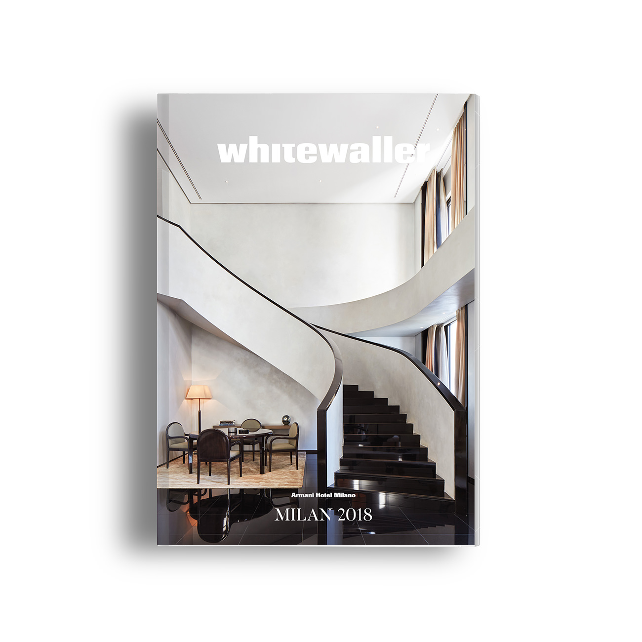 Custom cover with Armani Hotel Milano. Whitewaller Milan 2018