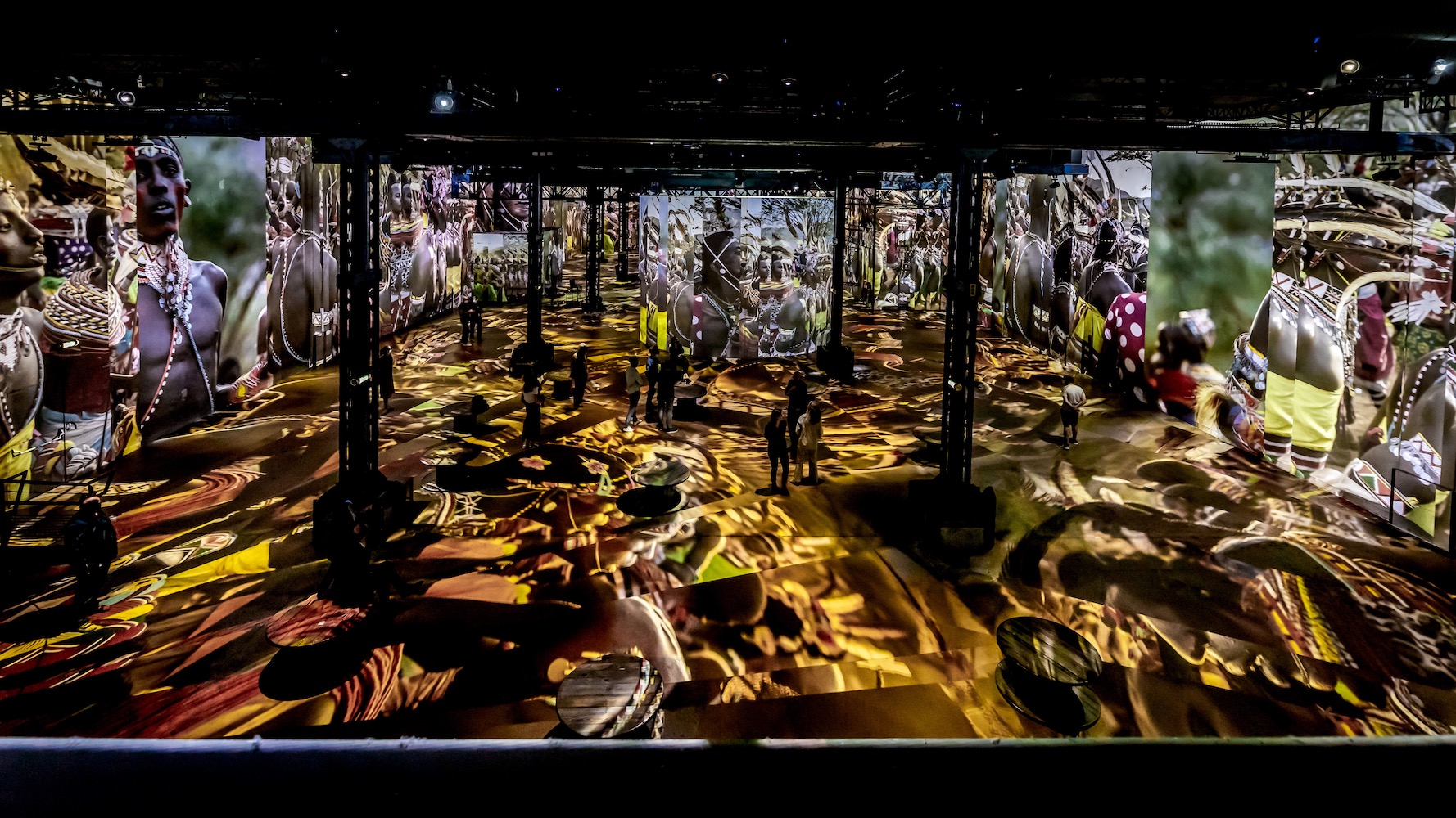 Jimmy Nelson, “The Last Sentinels,” Courtesy to the artist and Atelier des Lumières.