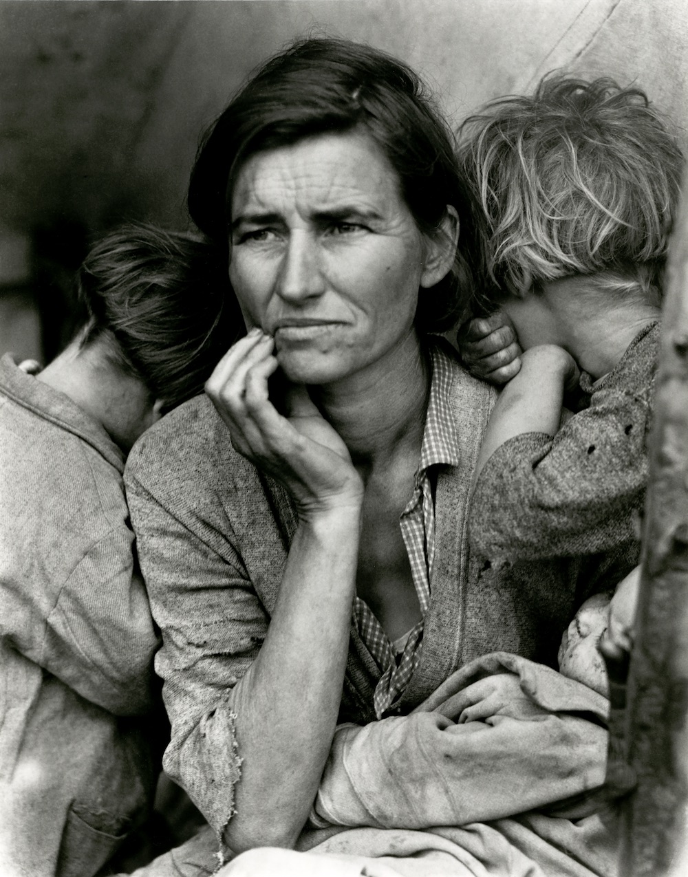 Dorothea Lange, "Migrant Mother," Nipomo, California, 1937, courtesy to the artist and The Dorothea Lange Collection, Oakland Museum of California.