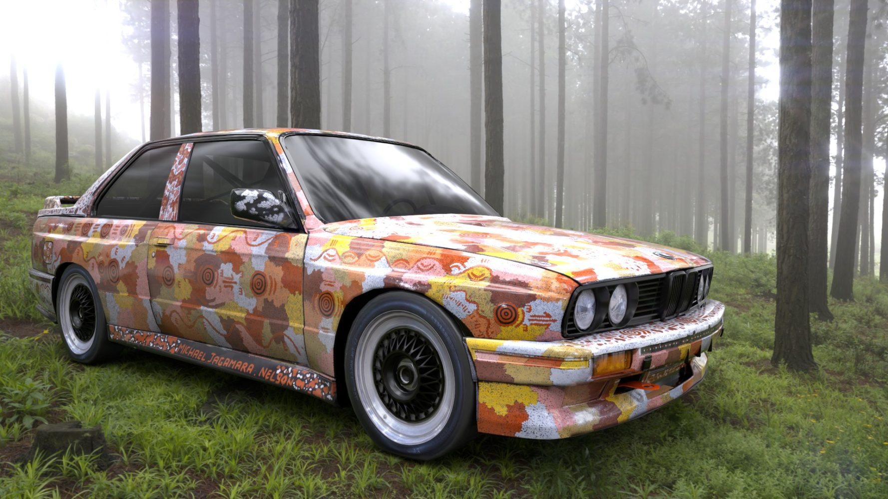 Michael Jagamara Nelson for BMW Art Cars