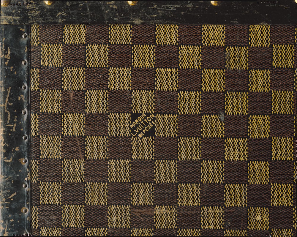 Detail of the checkered (Damier) canvas, 1888. Courtesy to Louis Vuitton.