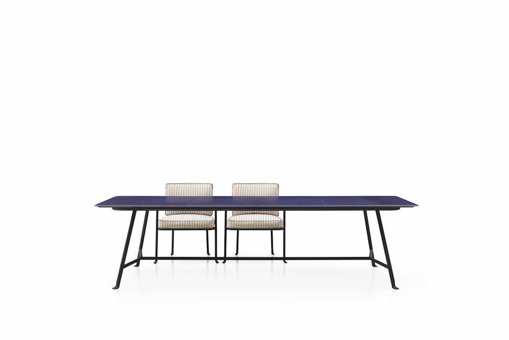 A table from the “Borea” collection, courtesy of B&B Italia.