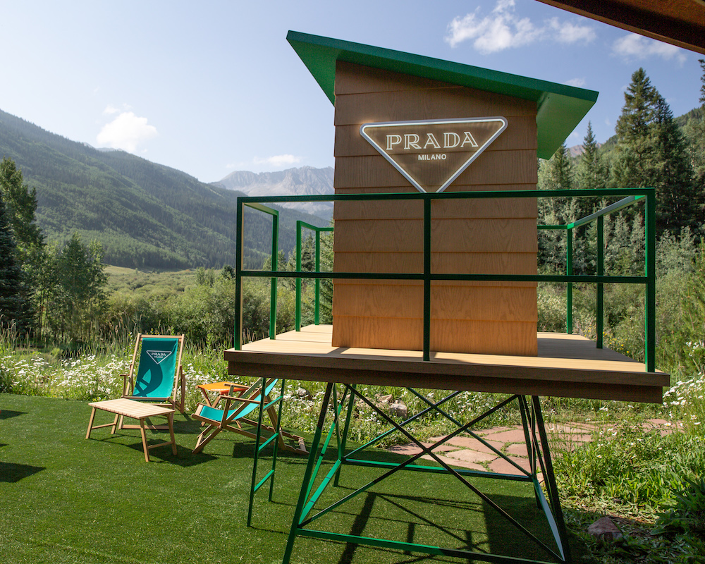 Installation view of Prada Outdoor in Aspen. Courtesy to Prada.