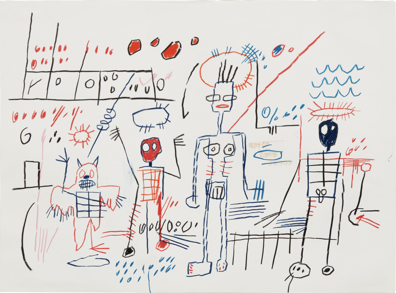 Jean-Michel Basquiat with Van de Weghe