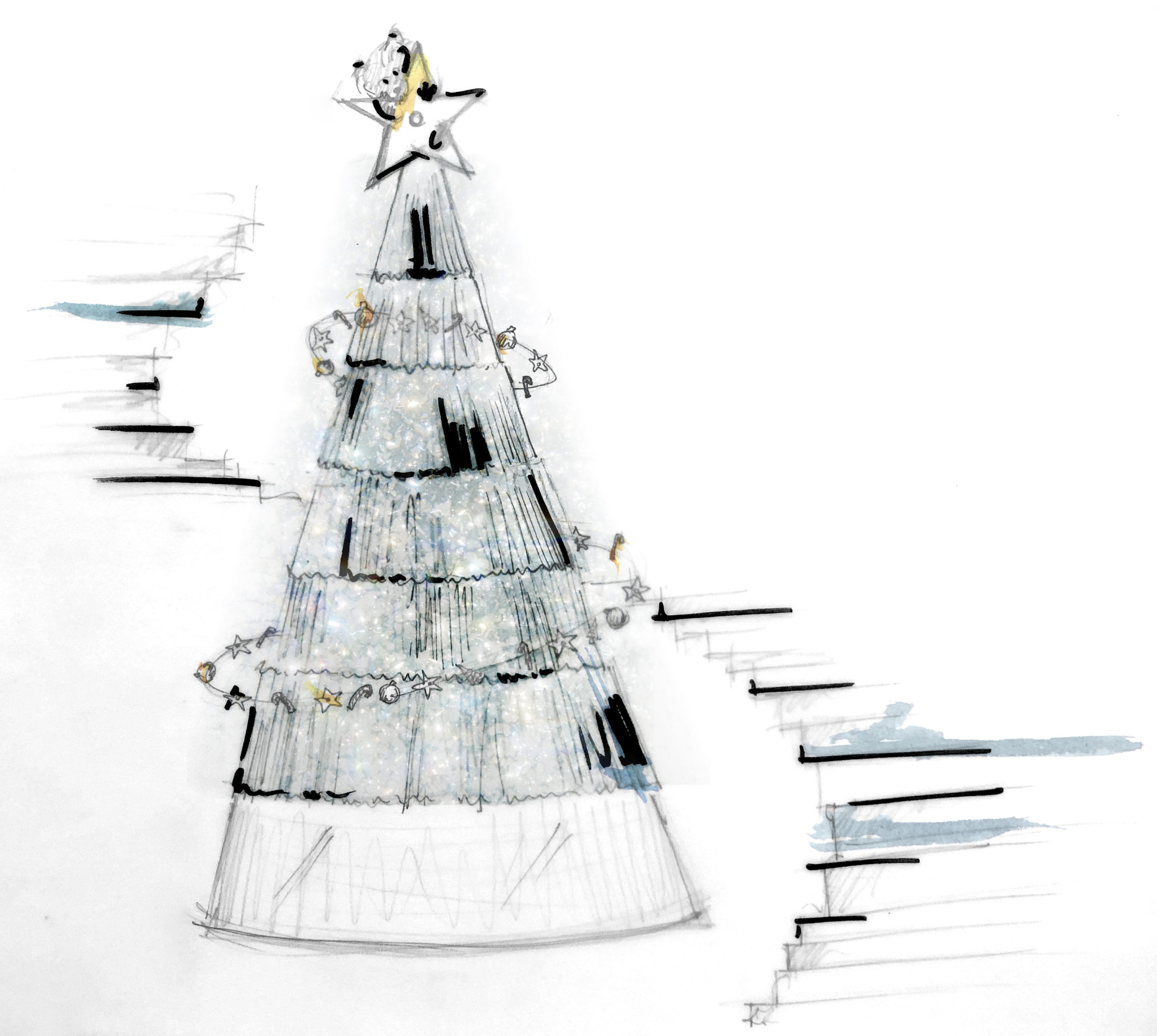 Claridge's Christmas Tree by Kim Jones