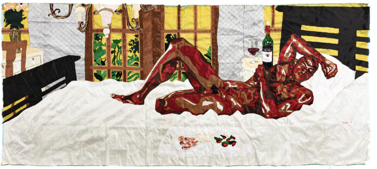 Billie Zangewa, Afternoon Delight II, 2018, courtesy the artist and Lehmann Maupin, New York, Hong Kong, Seoul, and London.