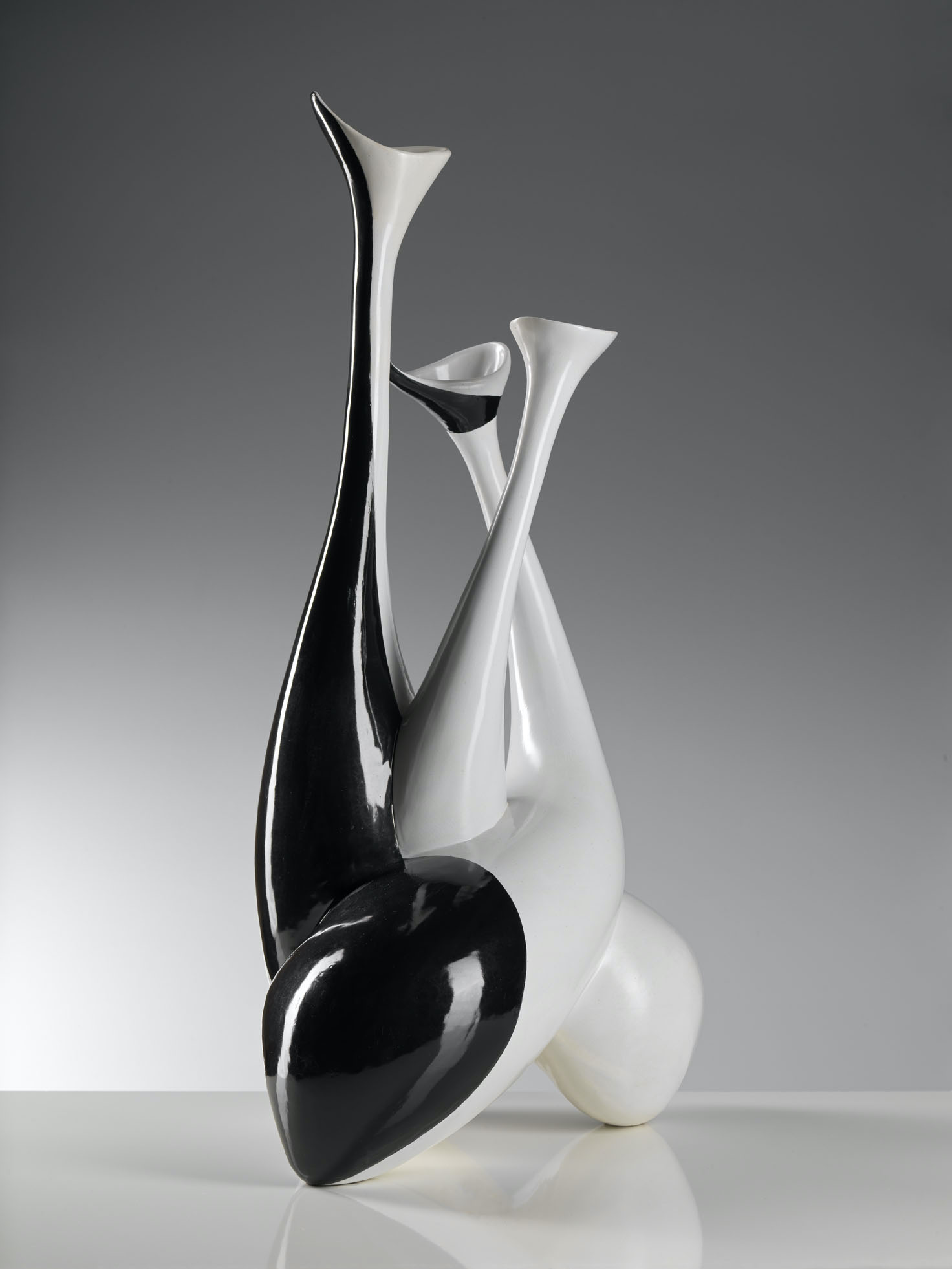 Antonia Campi, Large vase/sculpture with three animal-shaped elements, 1953