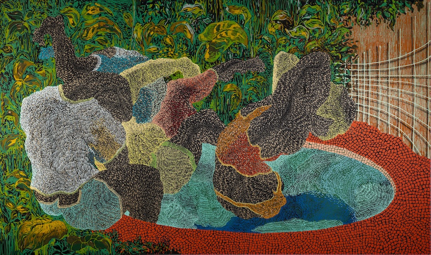 Didier William, "Mosaic Pool, Miami," 2021