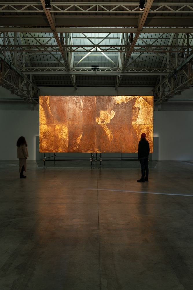Installation view of Gian Maria Tosatti's "NOw/here"