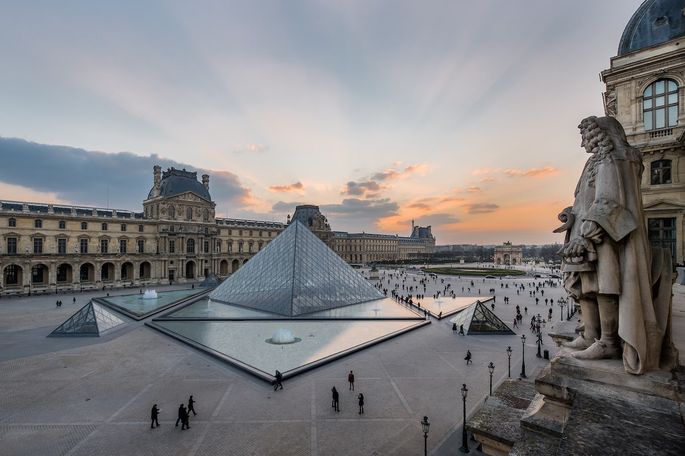 View of the Louvre Museum