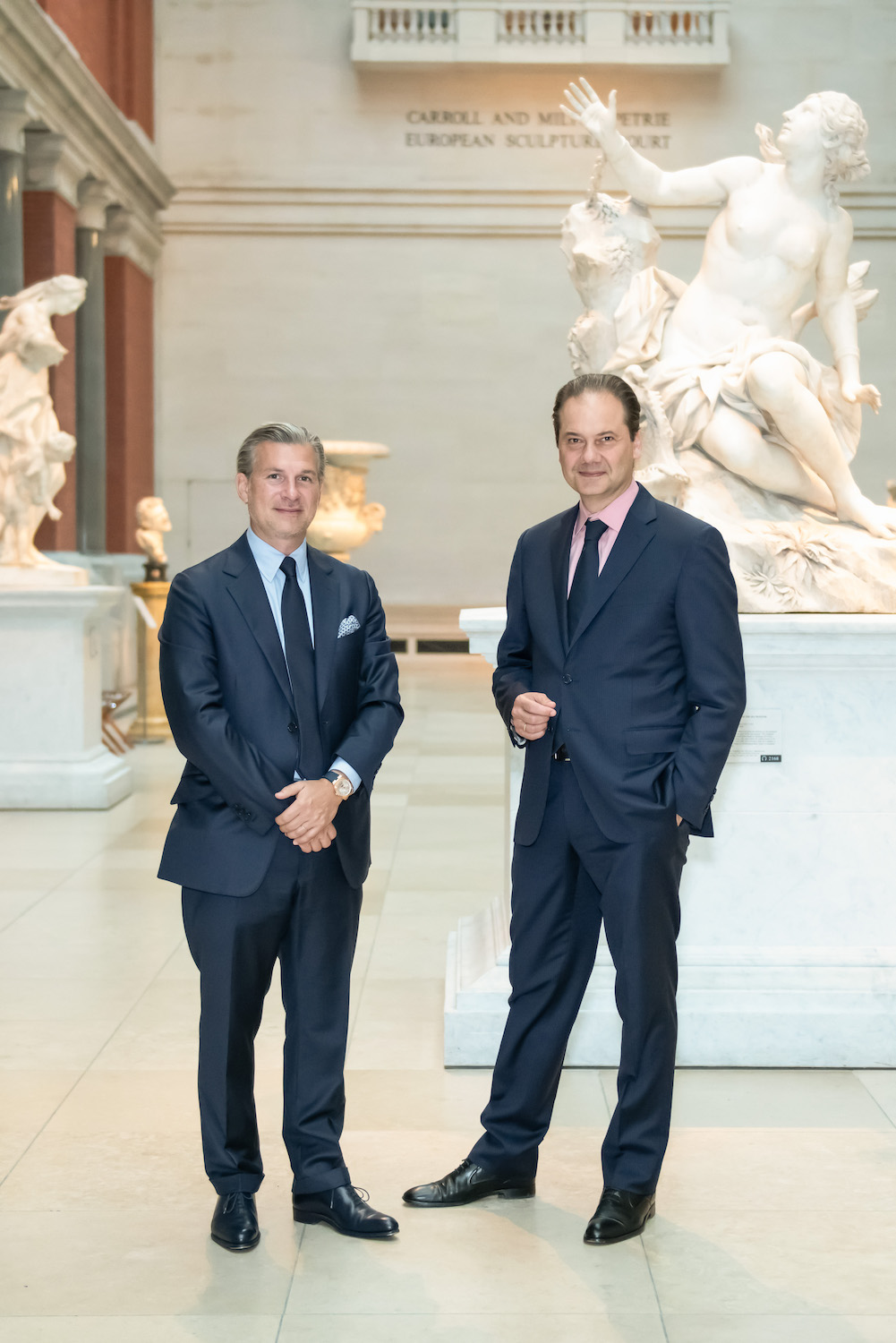Louis Ferla, CEO of Vacheron Constantin, and Max Hollein, The Met’s Marina Kellen French Director and CEO