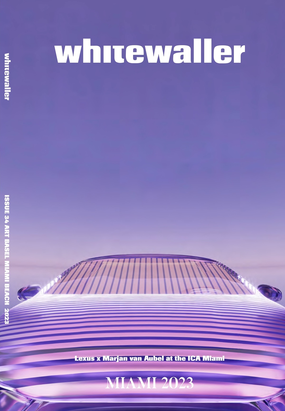 Whitewaller Miami Lexus cover for Miami Art Week