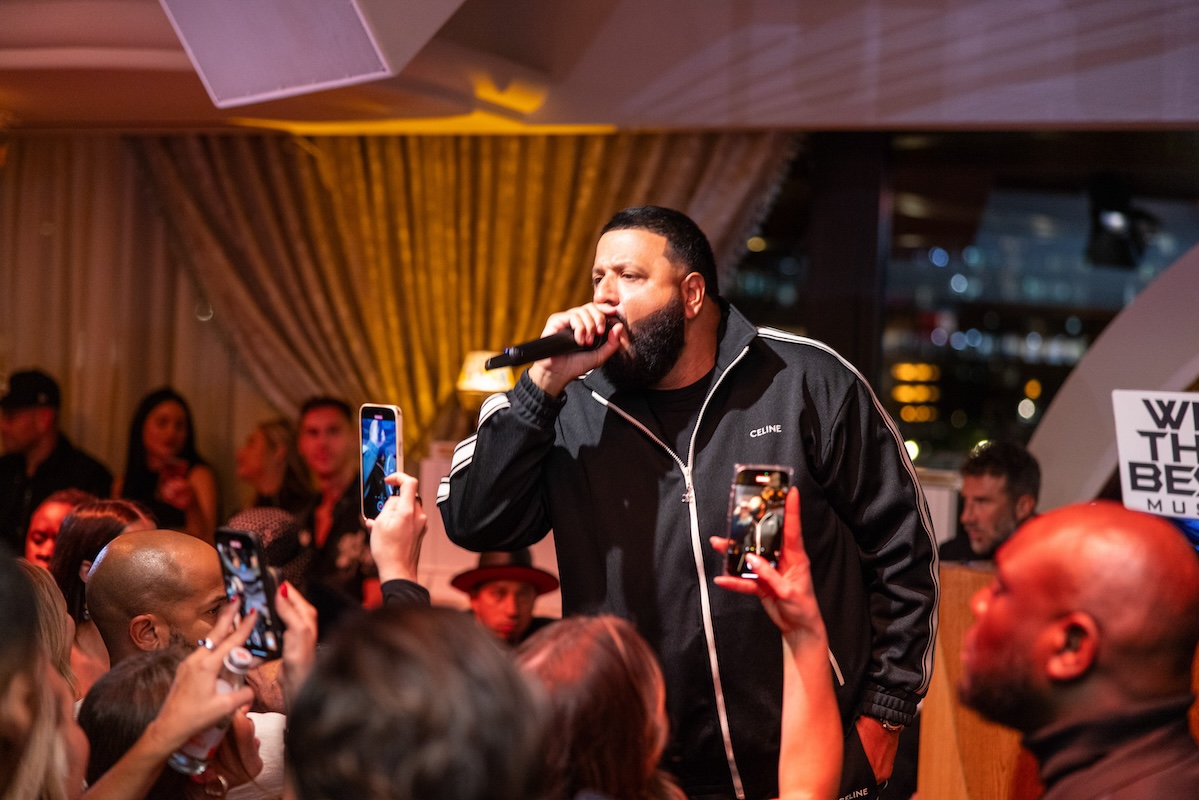 DJ Khaled at Delilah Miami Unveiling during Miami Art Week 2023
