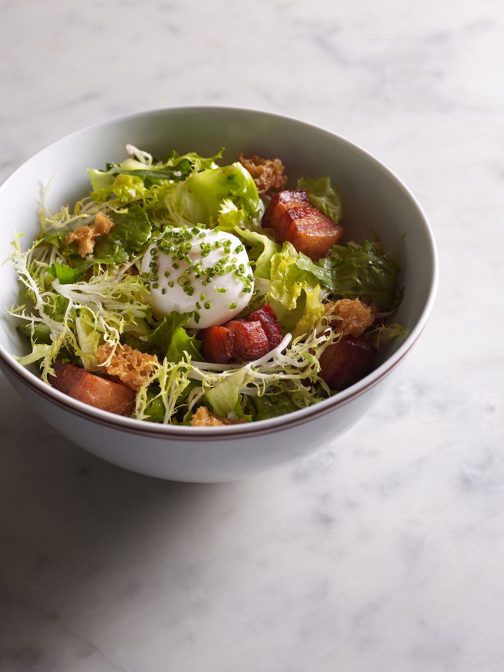 Bouchon salad lyonnaise