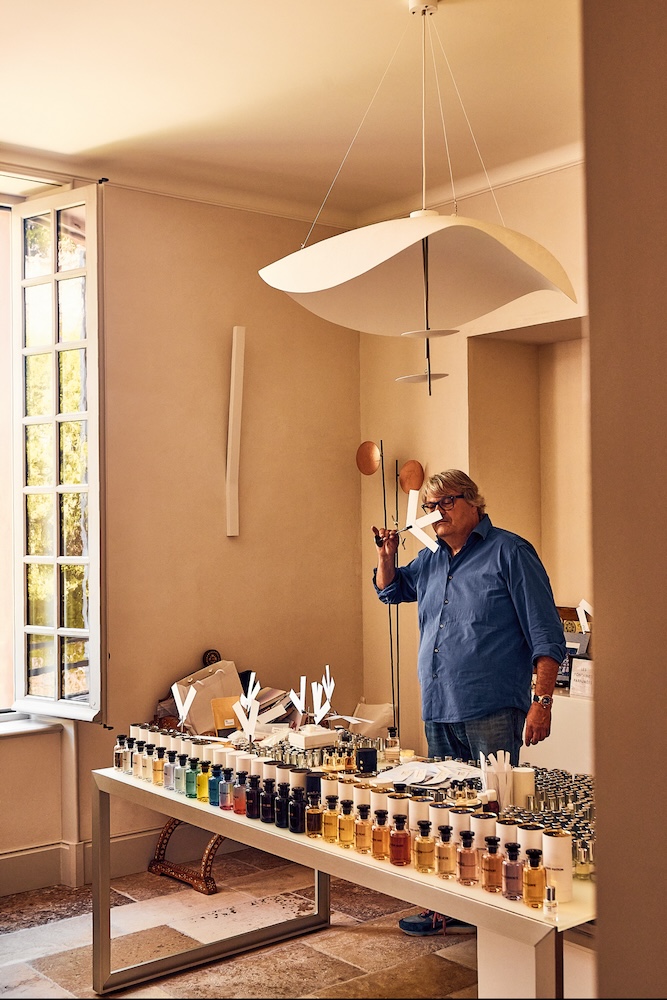 Louis Vuitton Master Perfumer Jacques Cavallier Belletrud in Grasse, France Atelier