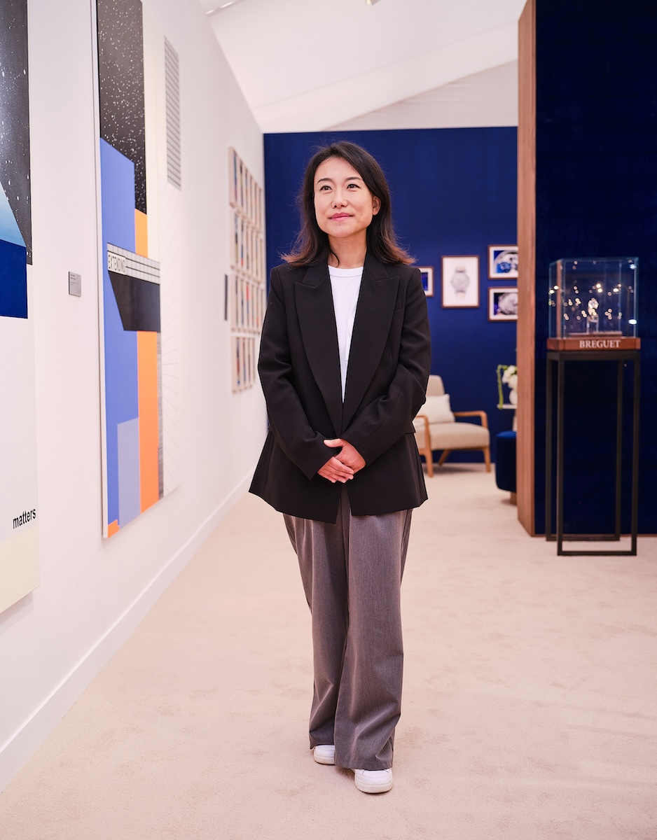 Portrait of Somi Sim at Resisting Time - Frieze London 2023 with Breguet