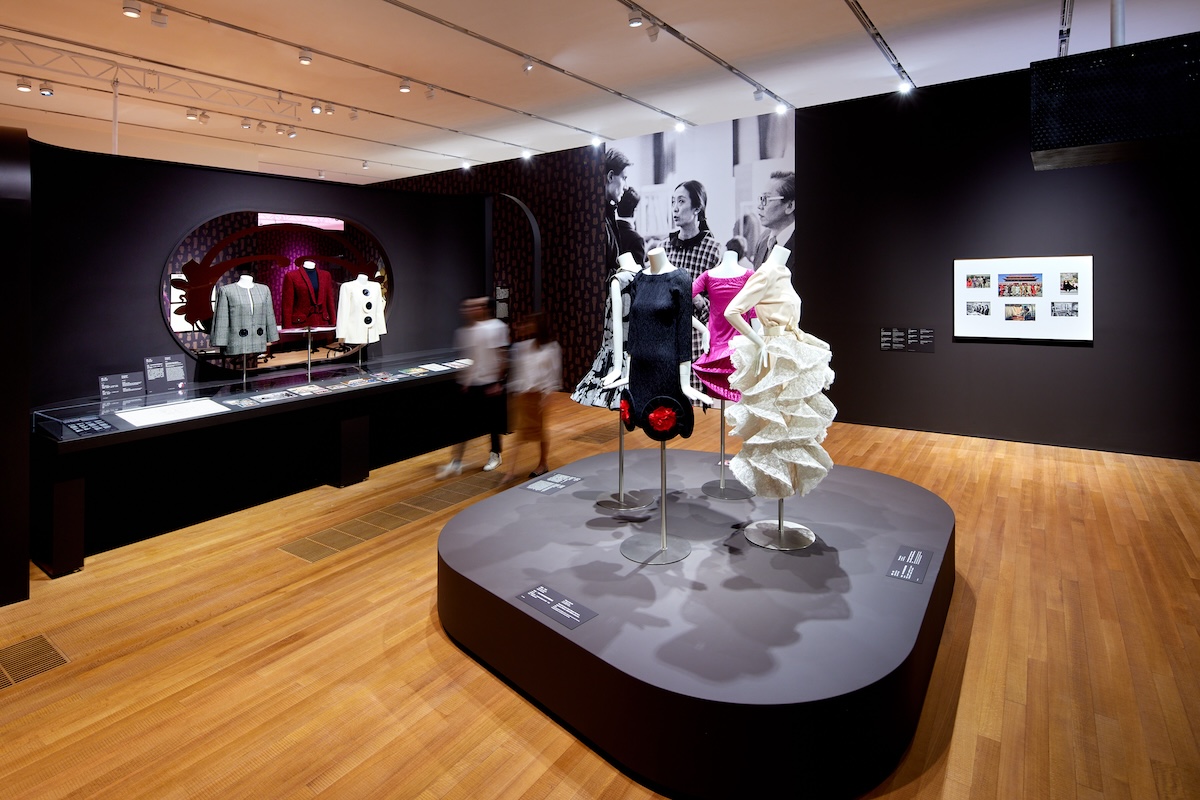 Installation view of “Madame Song: Pioneering Art and Fashion in China,” 2023 at M+