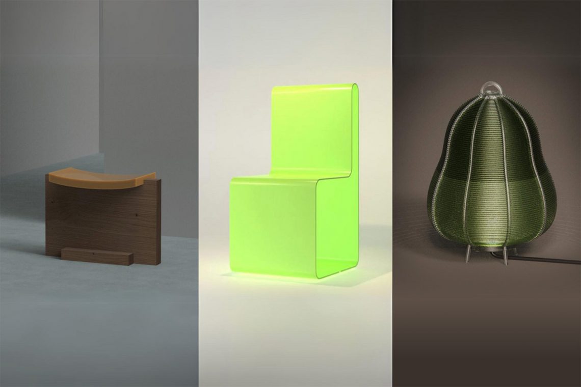 Left to right: Designs by Christian+Jade, David Lee and Gabriel Tan for Future Impact 2