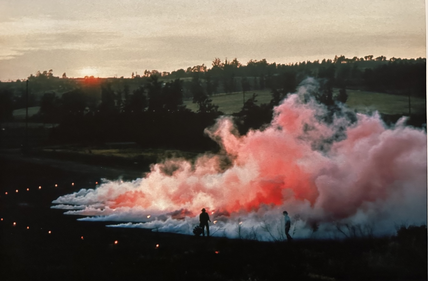 Judy Chicago pyrotechnics work detail