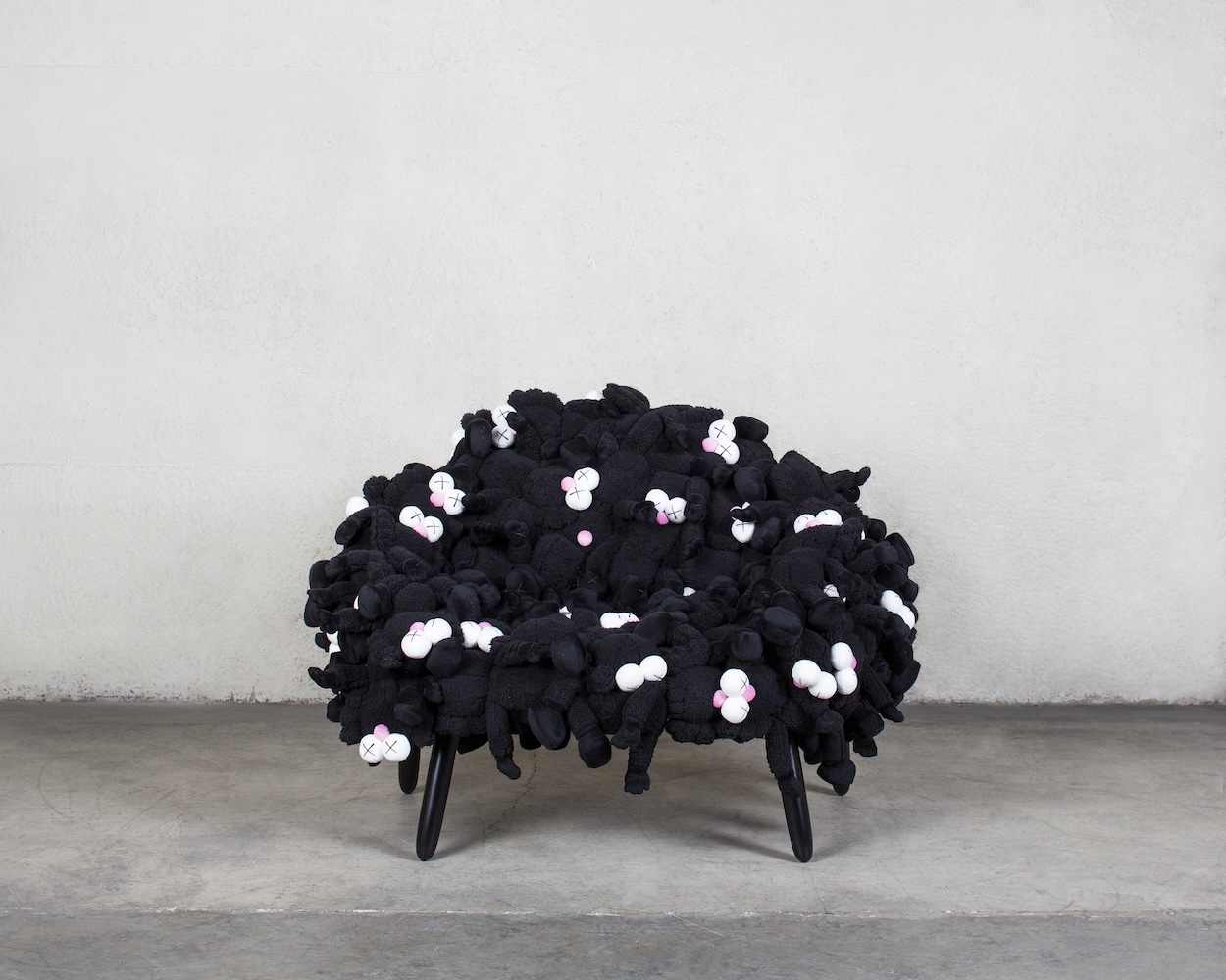 KAWS Chair Black, 2018, by KAWS and Estudio Campana from Friedman Benda at Design Miami Los Angeles