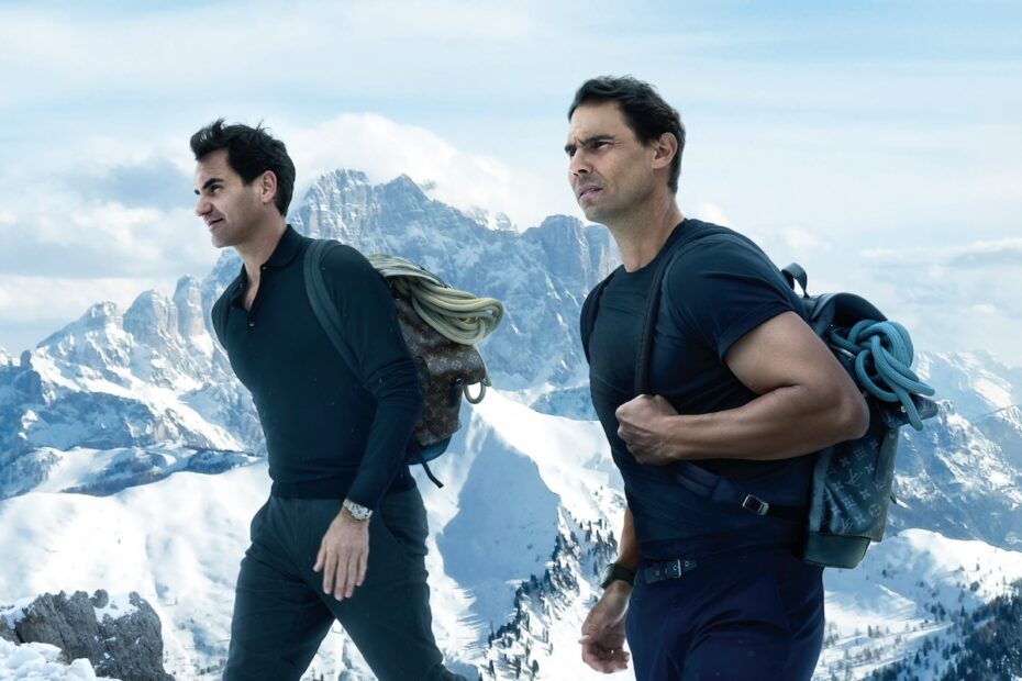 Roger Federer and Rafael Nadal in Louis Vuitton’s New Core Values Campaign