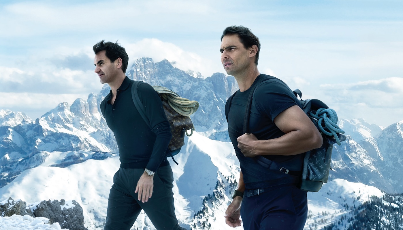 Roger Federer and Rafael Nadal in Louis Vuitton’s New Core Values Campaign