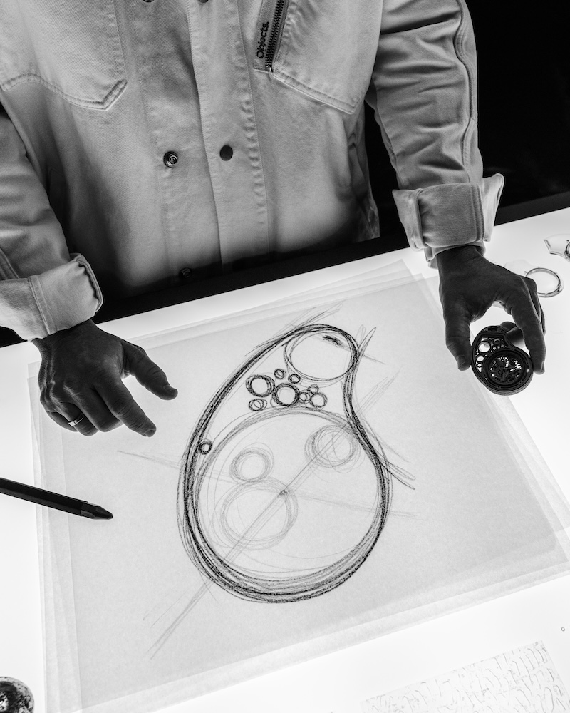 Hublot Ambassador Daniel Arsham designing the Arsham Droplet