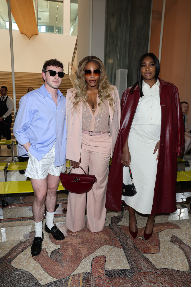 Paul Mescal, Serena Williams, and Venus Williams at Gucci Men's SS25