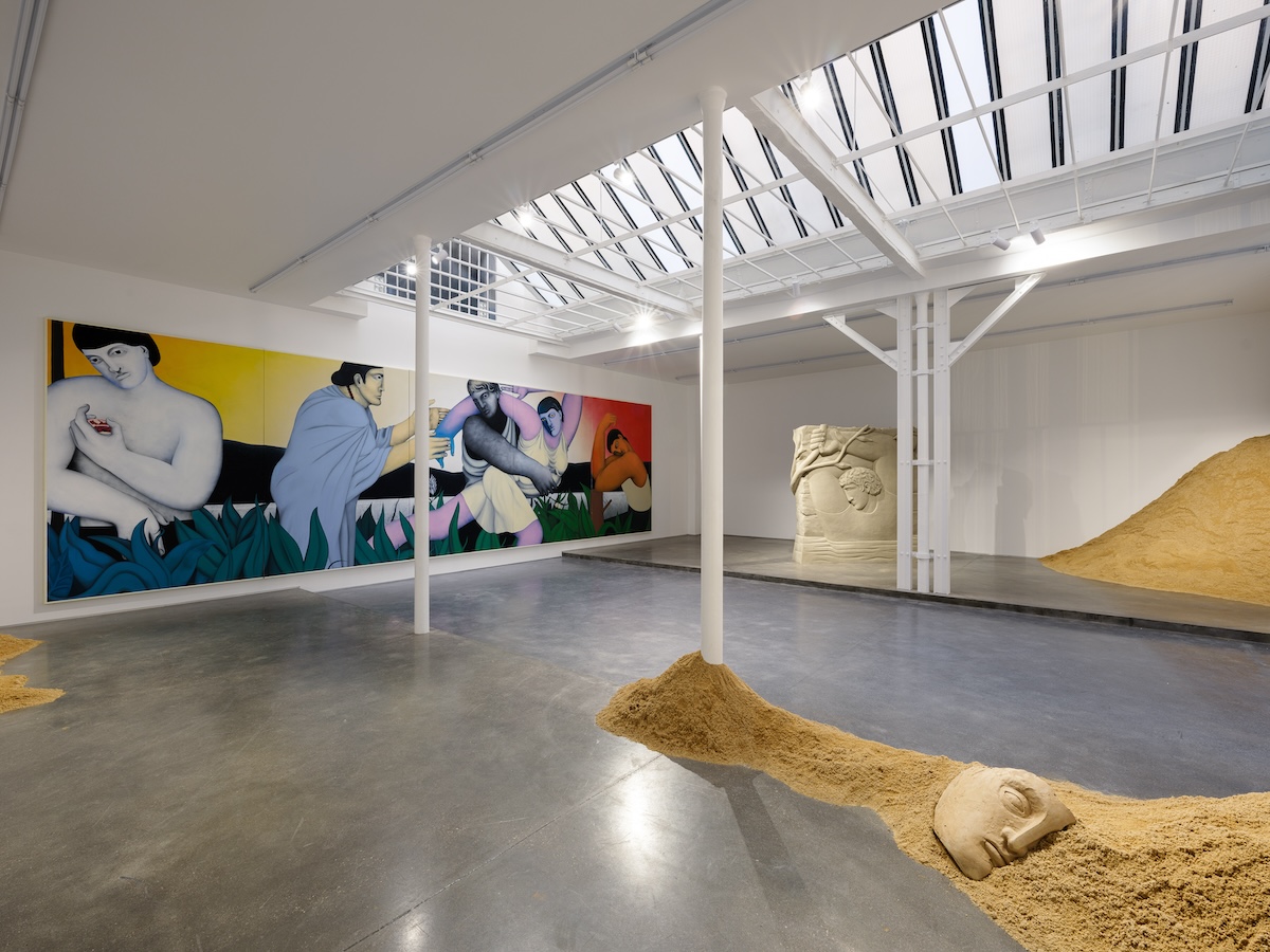 Installation view of “Lost in Time” by Vojtěch Kovařík at Galerie Derouillon, Paris, 2023