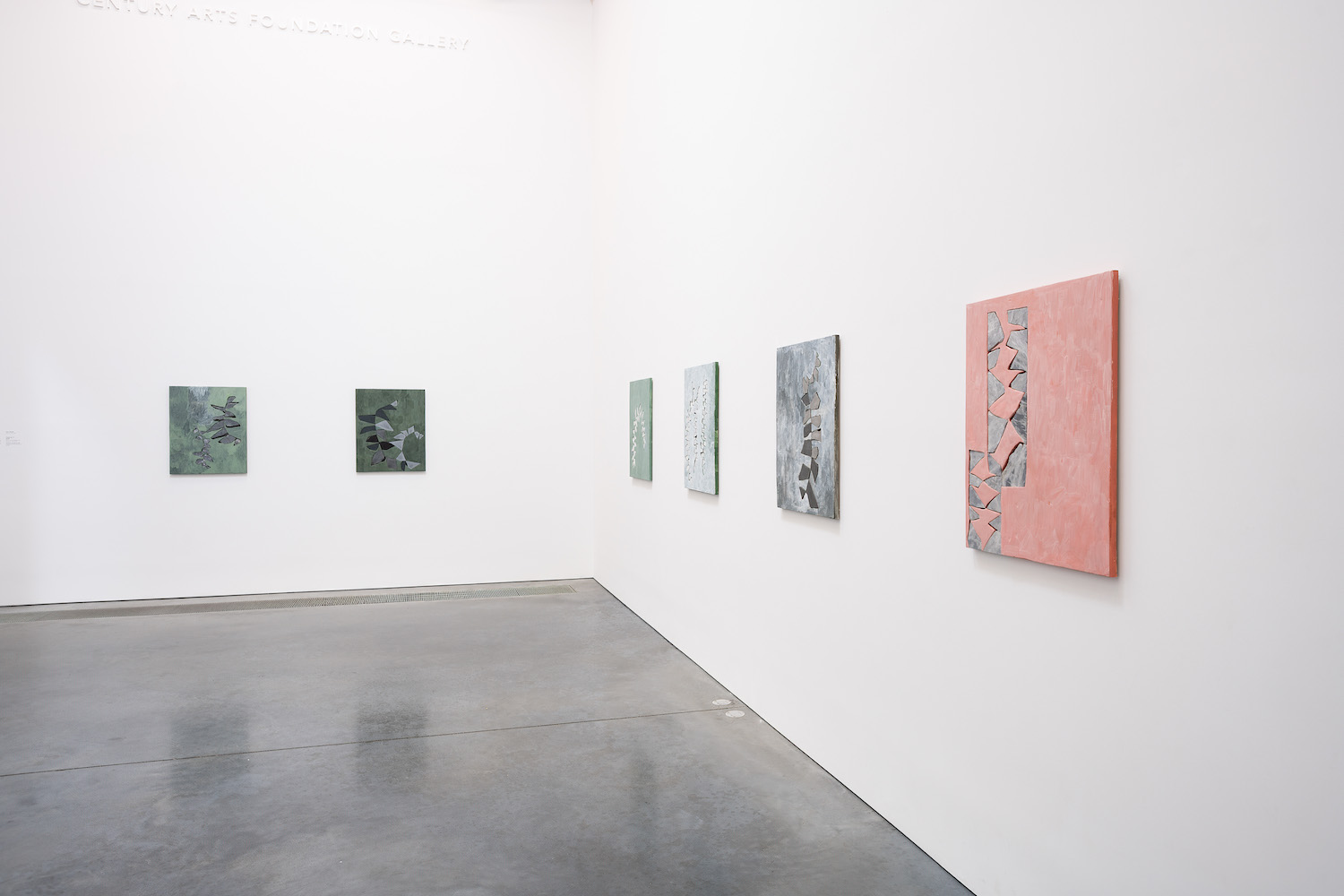 Installation view, Sam Moyer “Ferns Teeth,” Parrish Art Museum, Water Mill, N.Y. Courtesy Parrish Art Museum