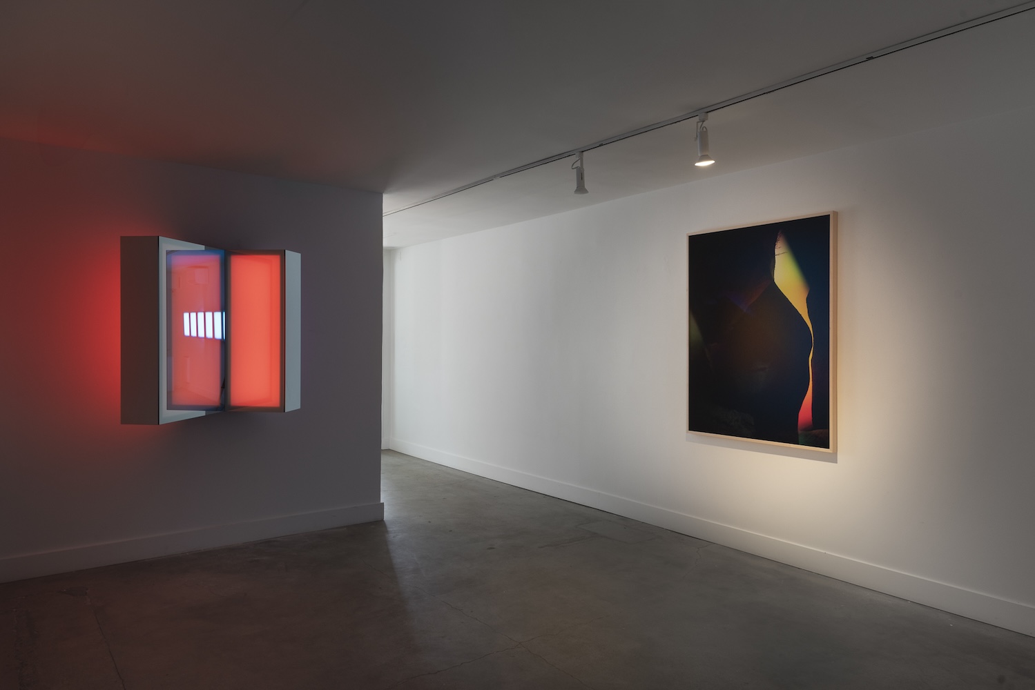 Installation view of Terri Loewenthal and Phillip K. Smith III’s Hexton gallery