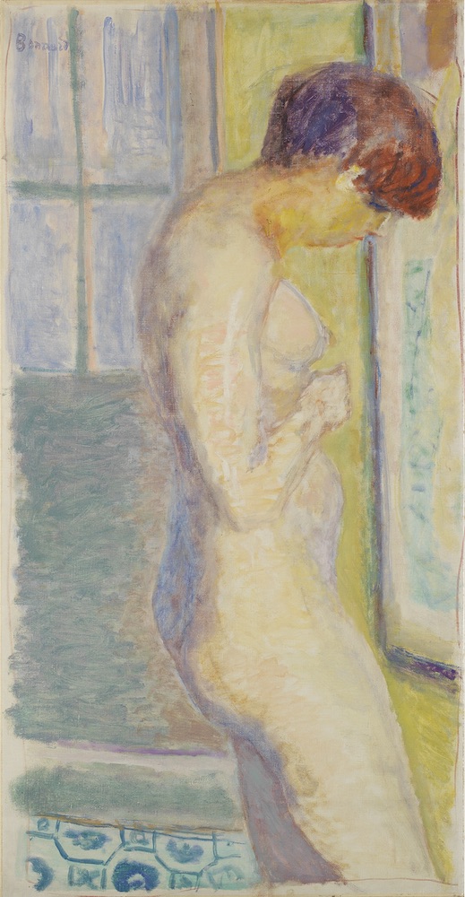 Pierre Bonnard, “Nu de profil,” 1917, oil on canvas, 103 x 52.5 cm; Collection Musée Bonnard, Le Cannet, Photo by Musée Bonnard Yves Inchierman.
