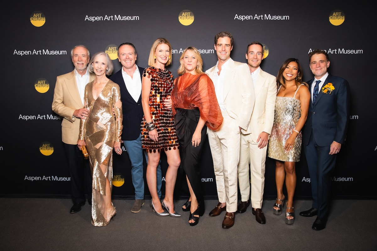 Domenico De Sole, Eleanore De Sole, Thomas Wilhelm, Sarah Arison, Nicola Lees, Jack Carter, Charlie Pohlad, Jen Rubio, Stewart Butterfield; Aspen Art Museum Presents ArtCrush 2024