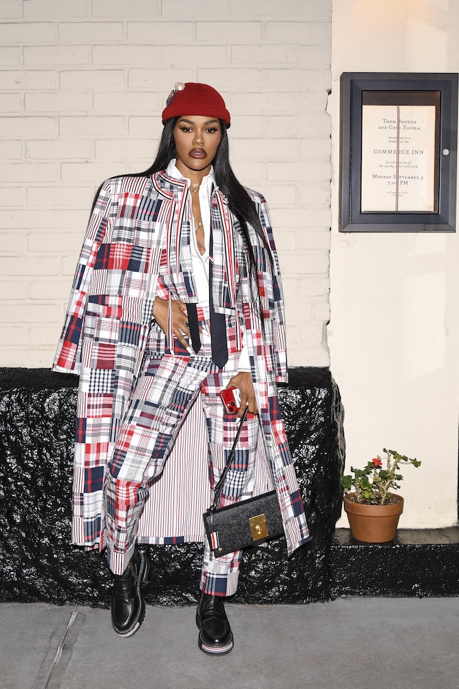 Teyana Taylor at Thom Brown Spring 25 NYFW