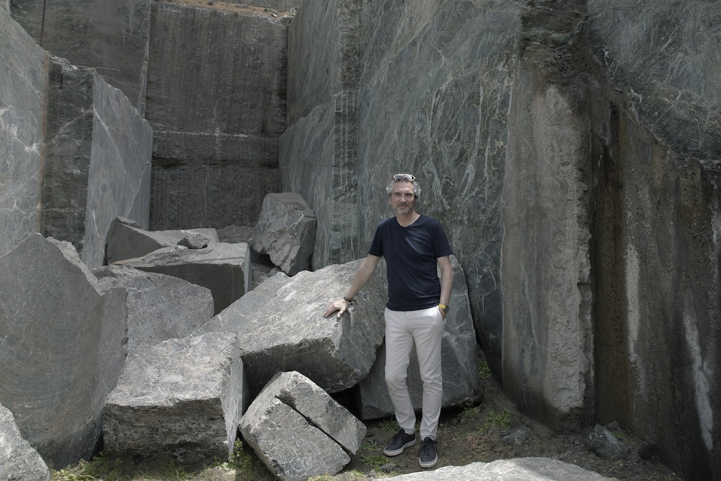 Shapes of Time_Hermes Cut_Tinos 2024_Philippe Delhotal at the quarry