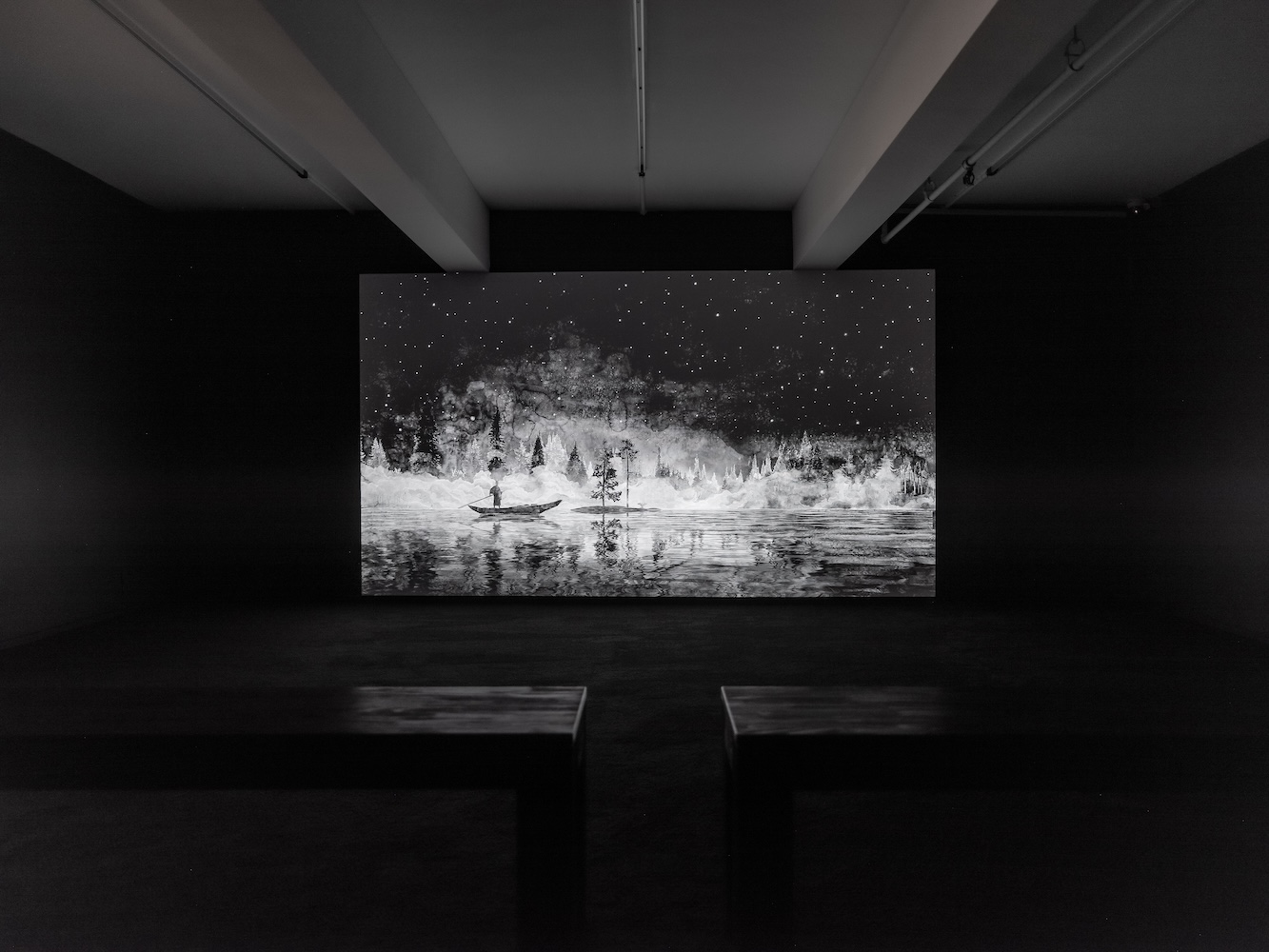 Installation view of Hans Op de Beeck's "Whispered Tales," © and courtesy of the artist and TEMPLON, Paris, Brussels, New York.