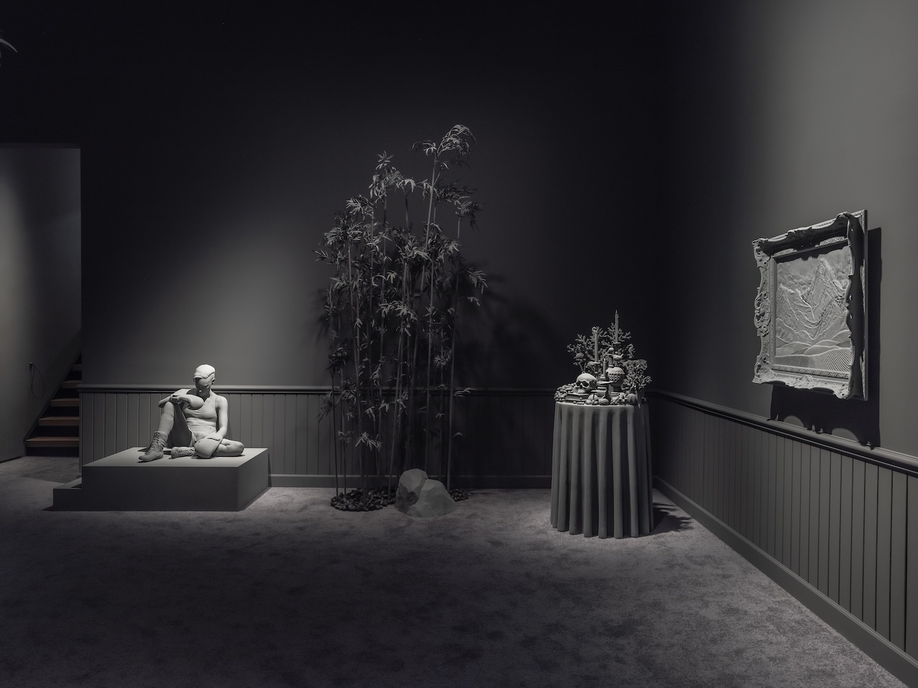 Installation view of Hans Op de Beeck's 