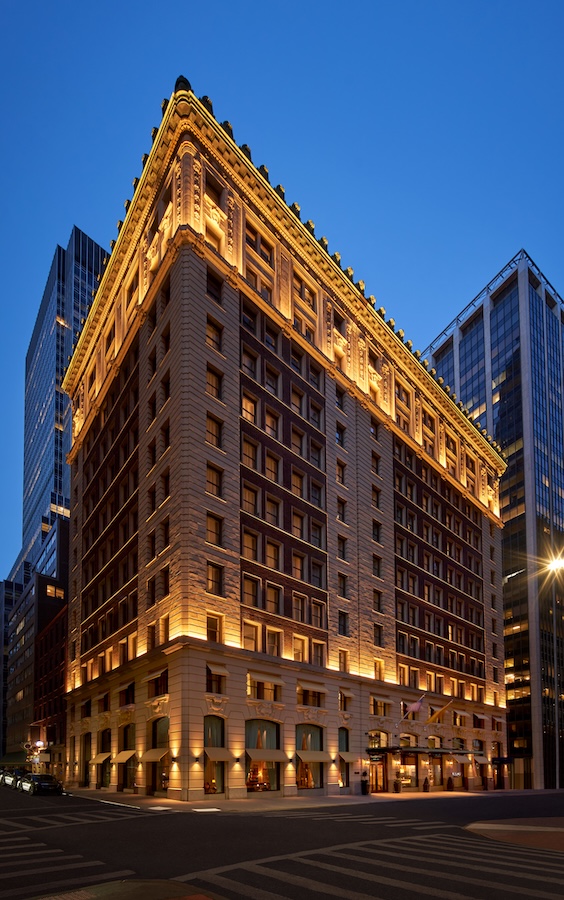 The Wall Street Hotel Exterior Evening