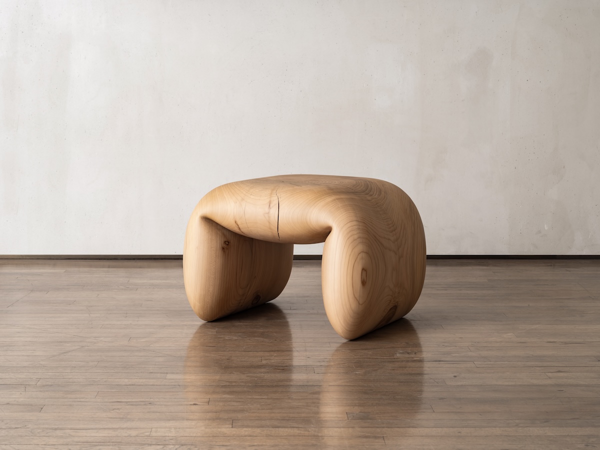 Fold Stool Natural, 2024 by Pieter Maes for Ateliers Courbet at Design Miami 2024