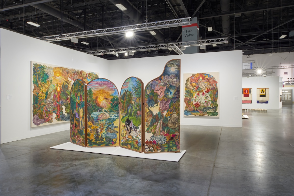 Installation view of Ken Gun Min's Exhibition with Nazarian / Curcio at Art Basel Miami Beach