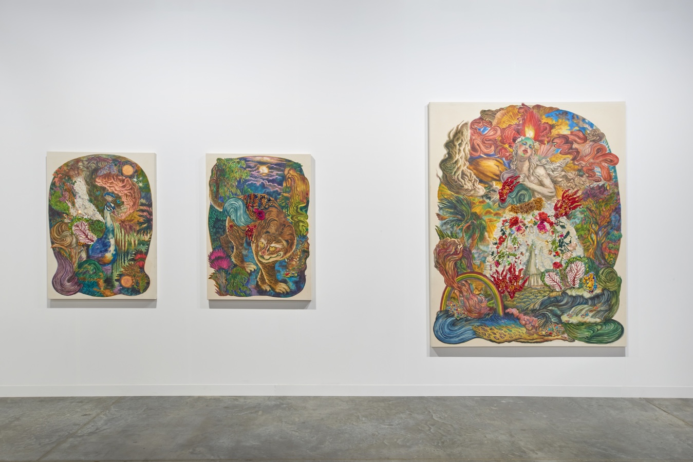 Installation view of Ken Gun Min's Exhibition with Nazarian / Curcio at Art Basel Miami Beach