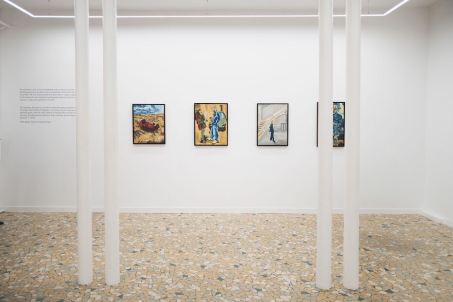 Installation view of Rocco Ritchie's “The Tourist” at 78 Rue De Temple, Paris