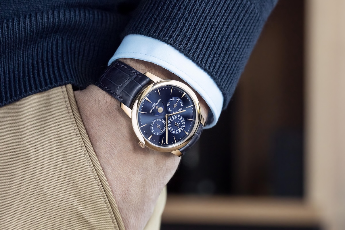 Vacheron Constantin Patrimony Perpetual Calendar Ultra-thin blue dial;