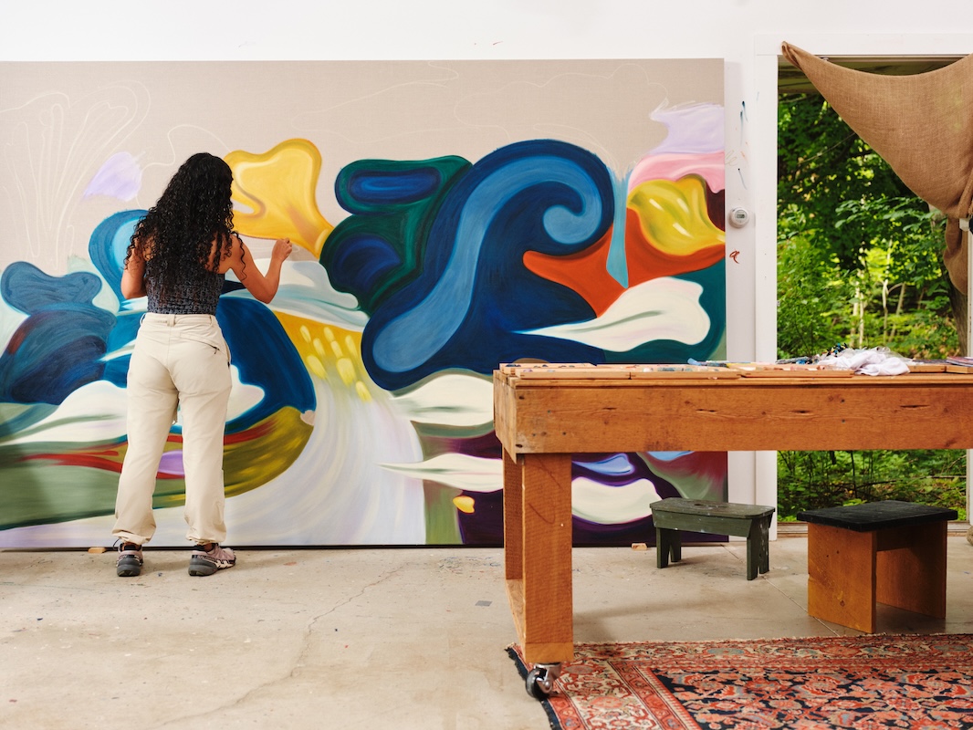 Hayal Pozanti in her studio,