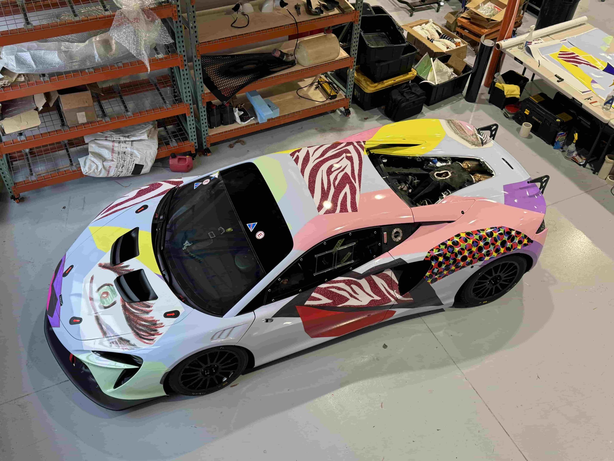 Mclaren Artura GT4 designed by Mickalene Thomas for DART