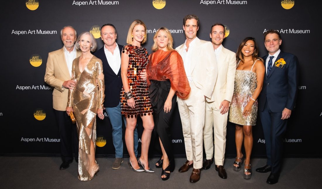 Domenico De Sole, Eleanore De Sole, Thomas Wilhelm, Sarah Arison, Nicola Lees, Jack Carter, Charlie Pohlad, Jen Rubio, Stewart Butterfield; Aspen Art Museum Presents ArtCrush 2024