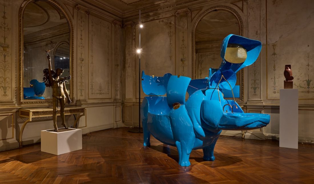 Installation view of "Planète Lalanne" at Palazzo Rota Ivancich in Venice