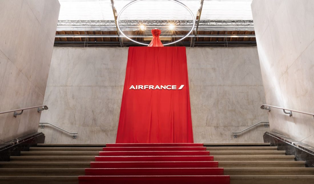 Installation view of Air France at Palais de Tokyo, © Air France.