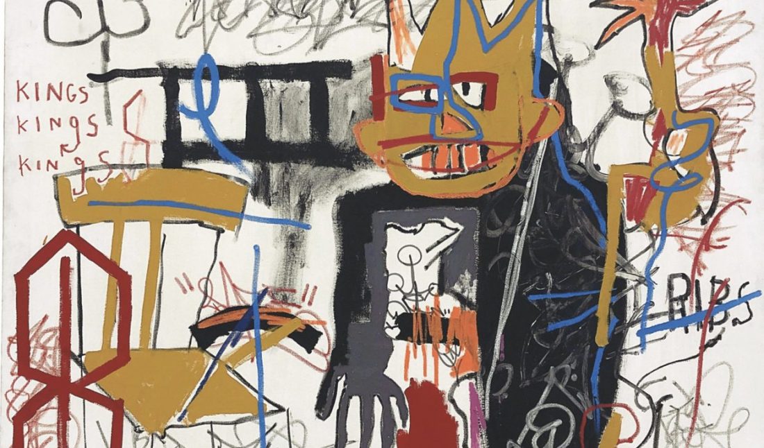 Jean-Michel Basquiat, "Portrait of A-One A.K.A. King," 1982, courtesy of Phillips.